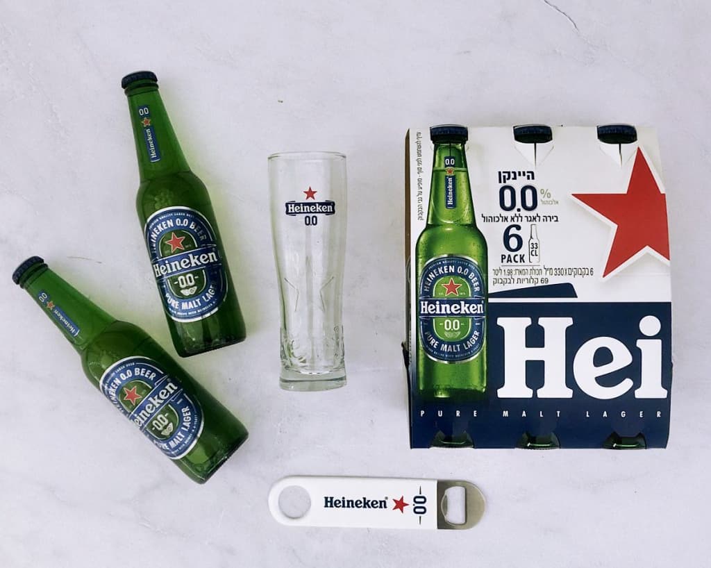 מארז בירה ללא אלכוהול, לצריכה לאחר אימון גופני