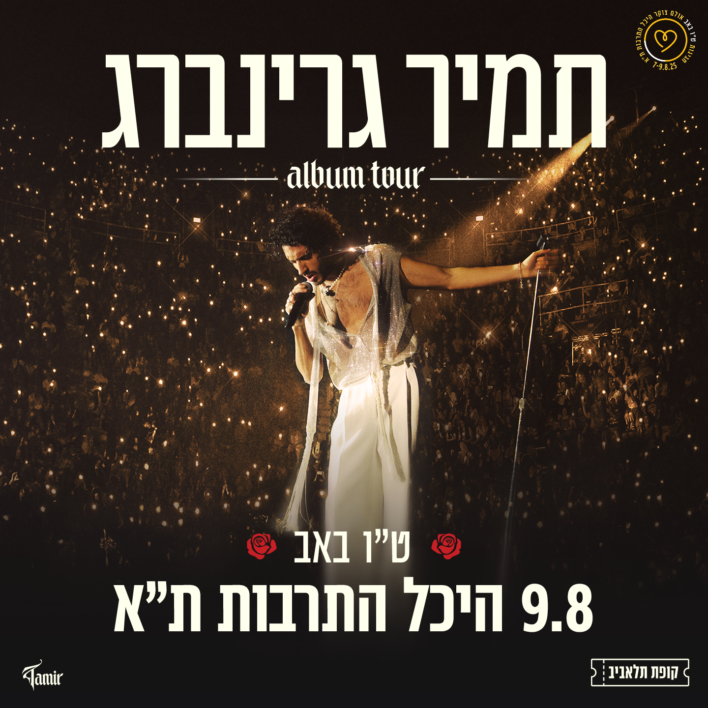 כרטיס למופע - תמיר גרינברג בהיכל התרבות ת